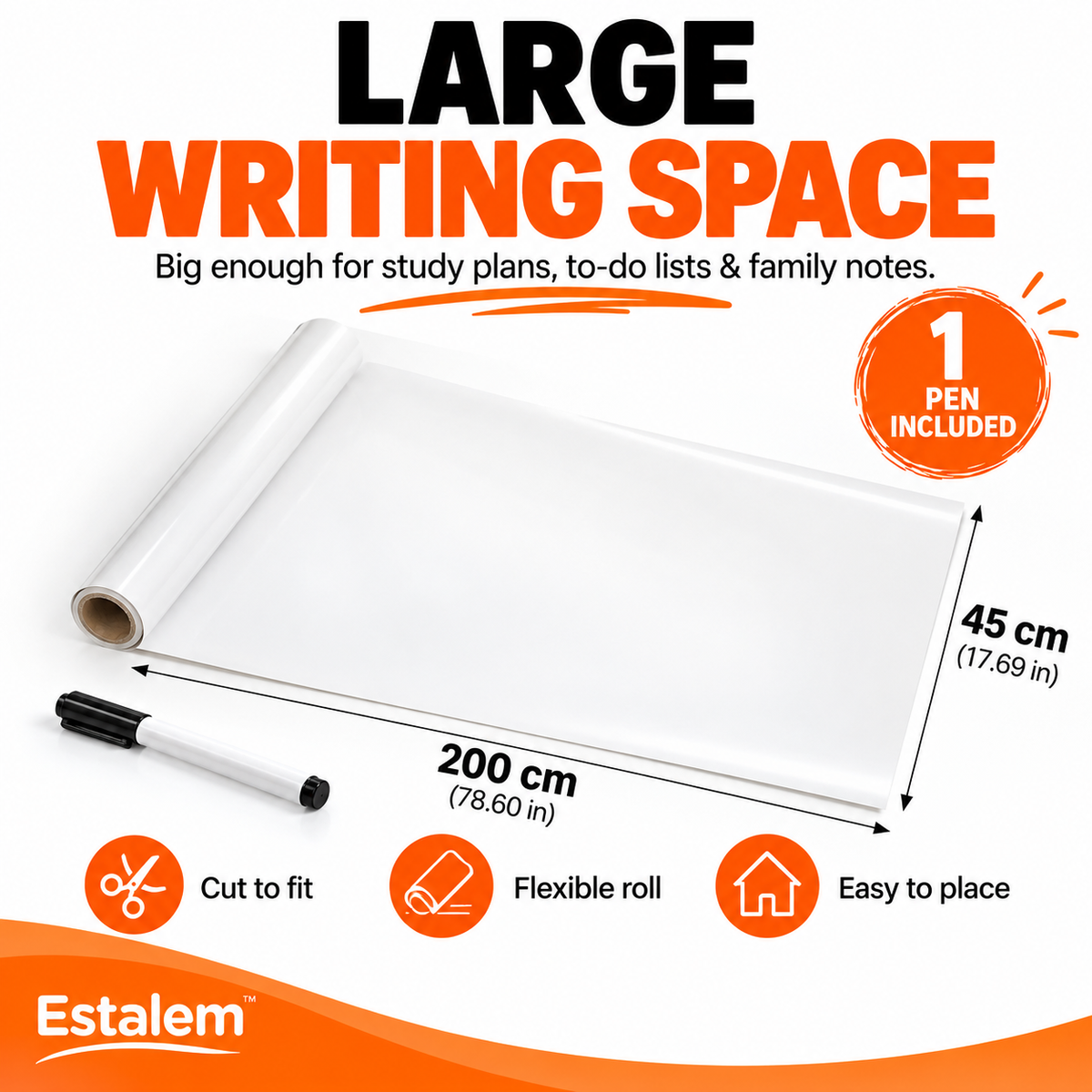 Peel & Write Whiteboard Roll