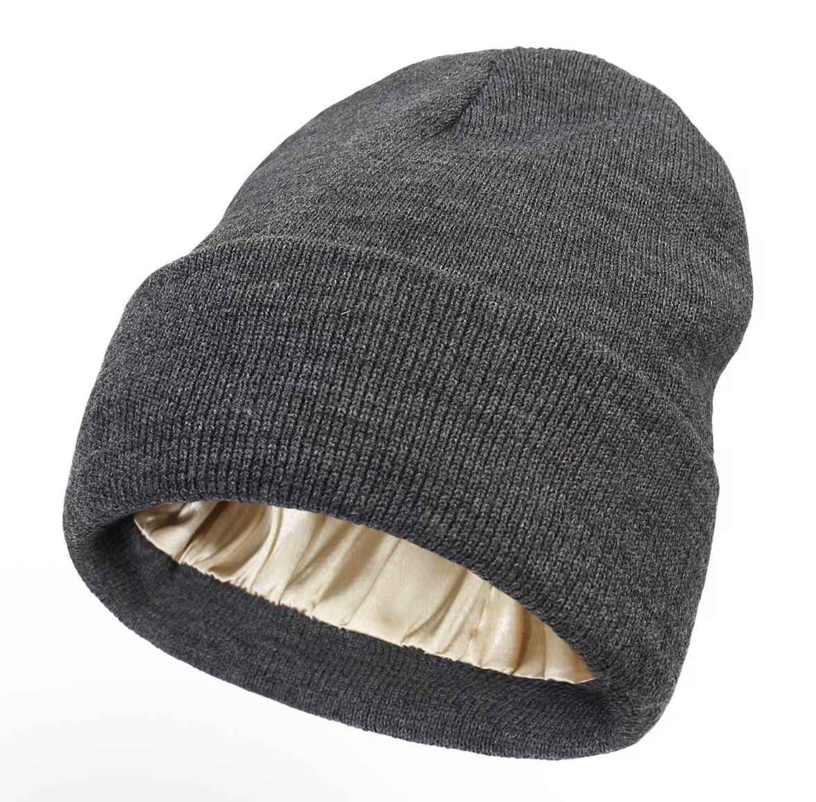 SATIN LINED BEANIE