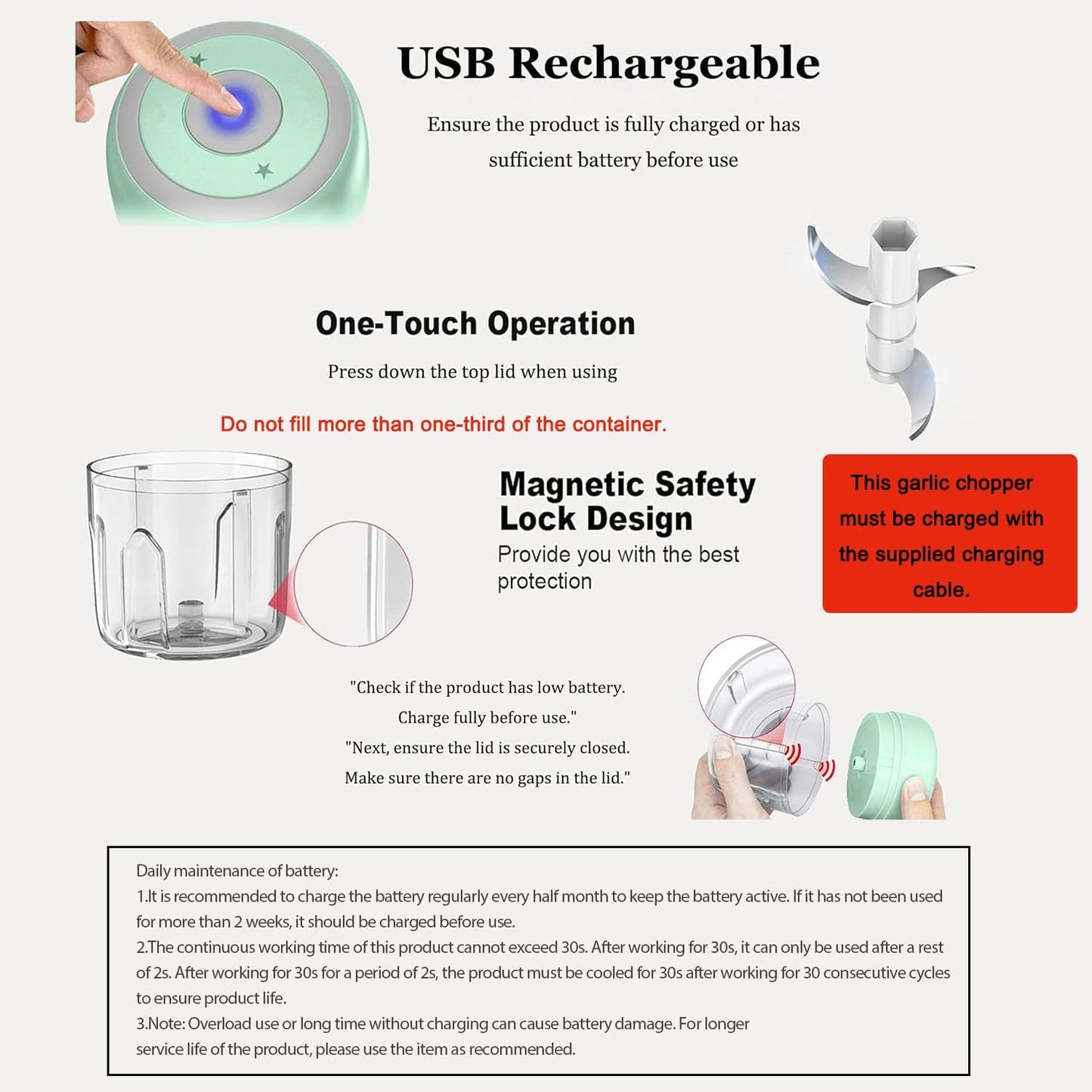 Electric Mini Chopper 250ML