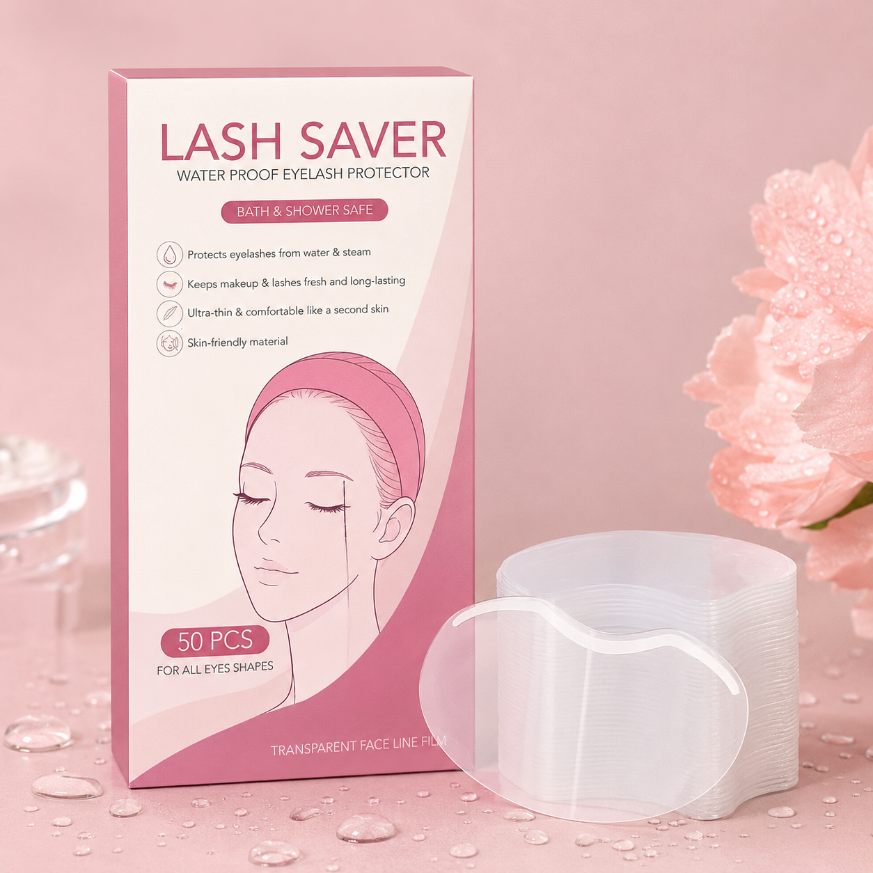 Lash Saver™ Waterproof Shower Shield