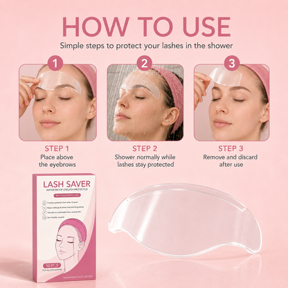 Lash Saver™ Waterproof Shower Shield