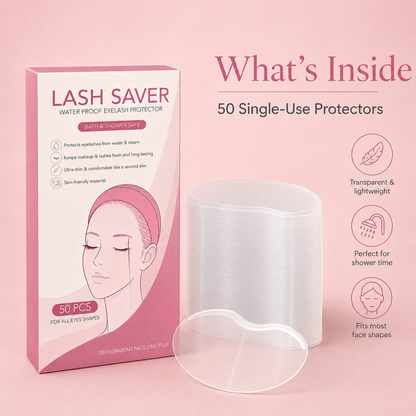 Lash Saver™ Waterproof Shower Shield