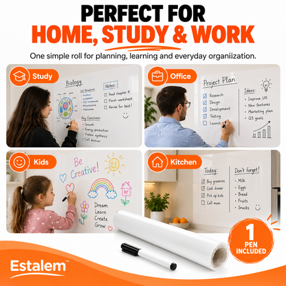 Peel & Write Whiteboard Roll