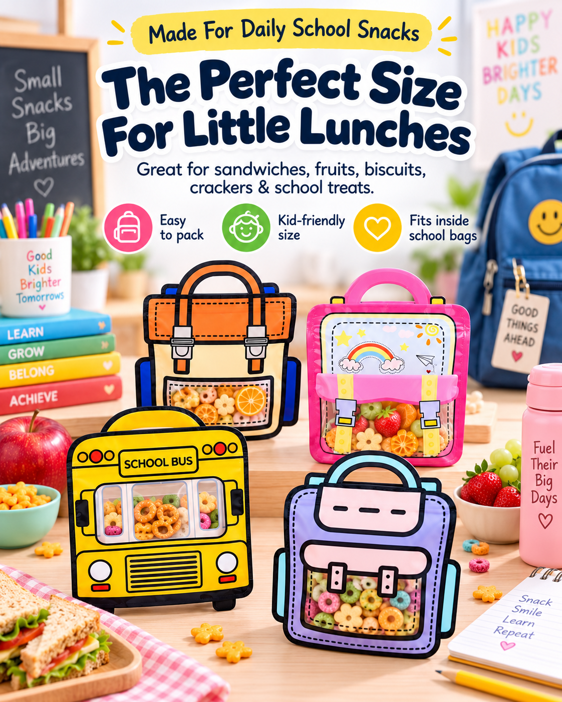 SnackBuddy Reusable Lunch Pouches