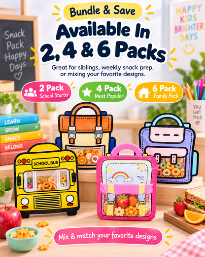 SnackBuddy Reusable Lunch Pouches