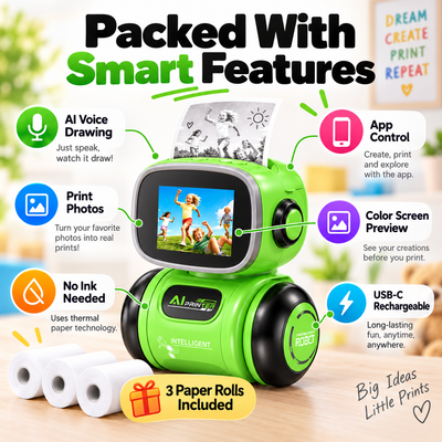 AI PrintBot™ – Kids Creative Printing Robot