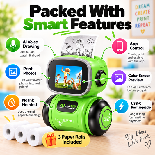 AI PrintBot™ – Kids Creative Printing Robot