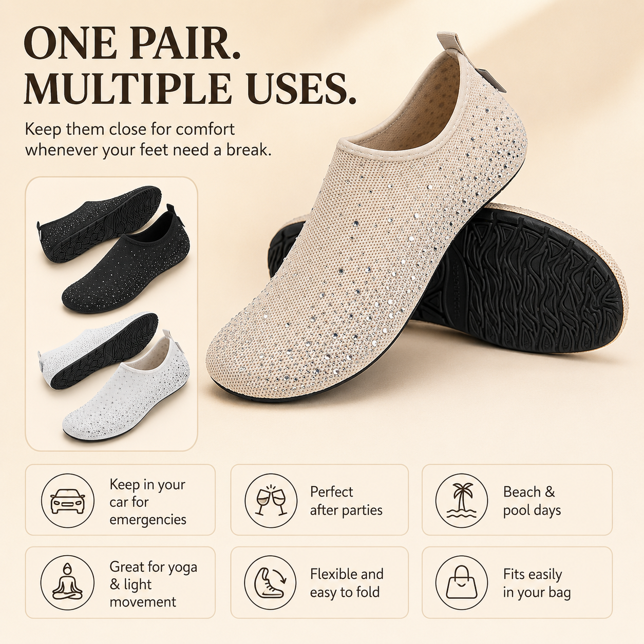 FlexEase Foldable Comfort Shoes