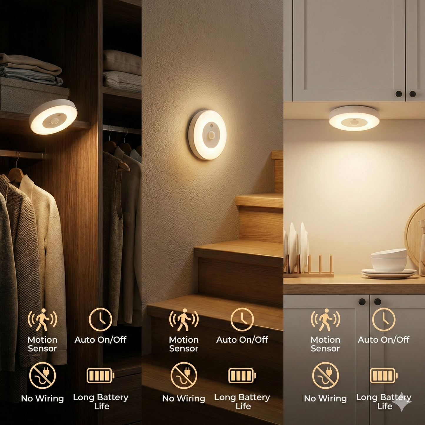 Wireless Motion Sensor LED Light