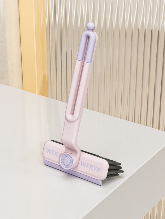 2-in-1 cleaning brush rotating scrubber with hard bristles