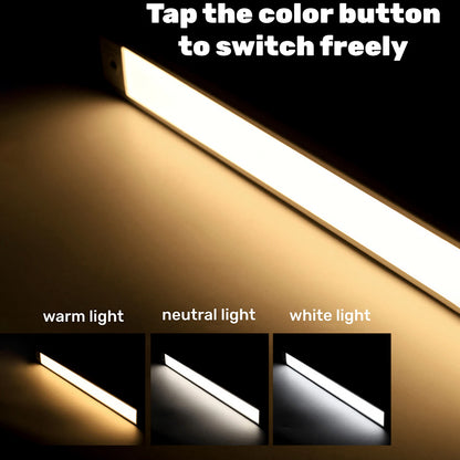 Magnetic LED lamp USB rechargeable motion sensor light
