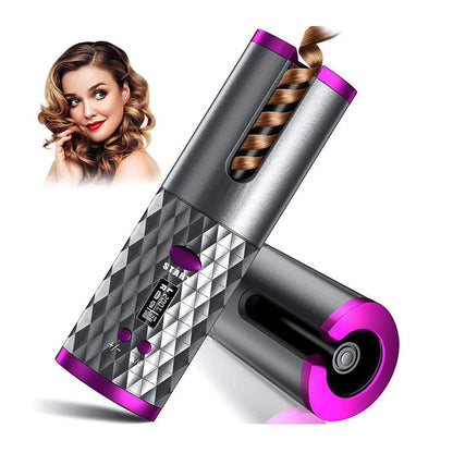 Cordless automatic hair curler with LCD display – Lebanon