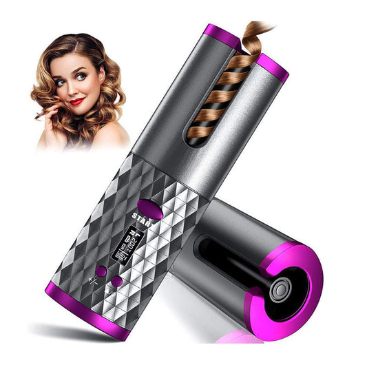 Cordless automatic hair curler with LCD display – Lebanon