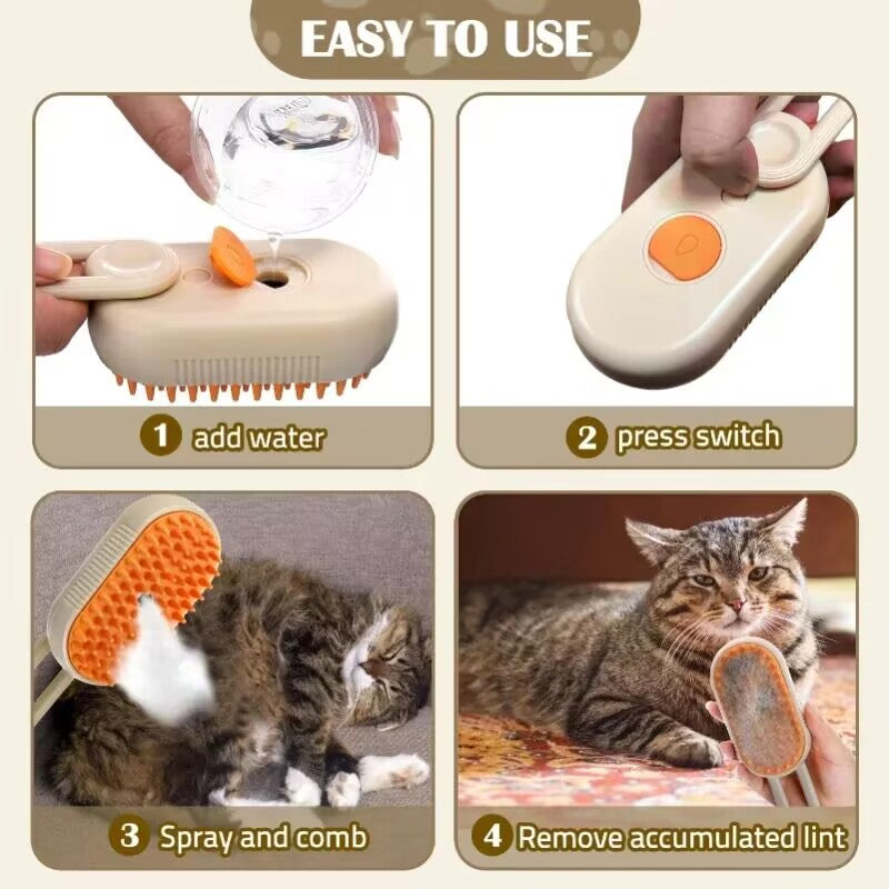 3-in-1 electric pet grooming brush for cats and dogs – Lebanon