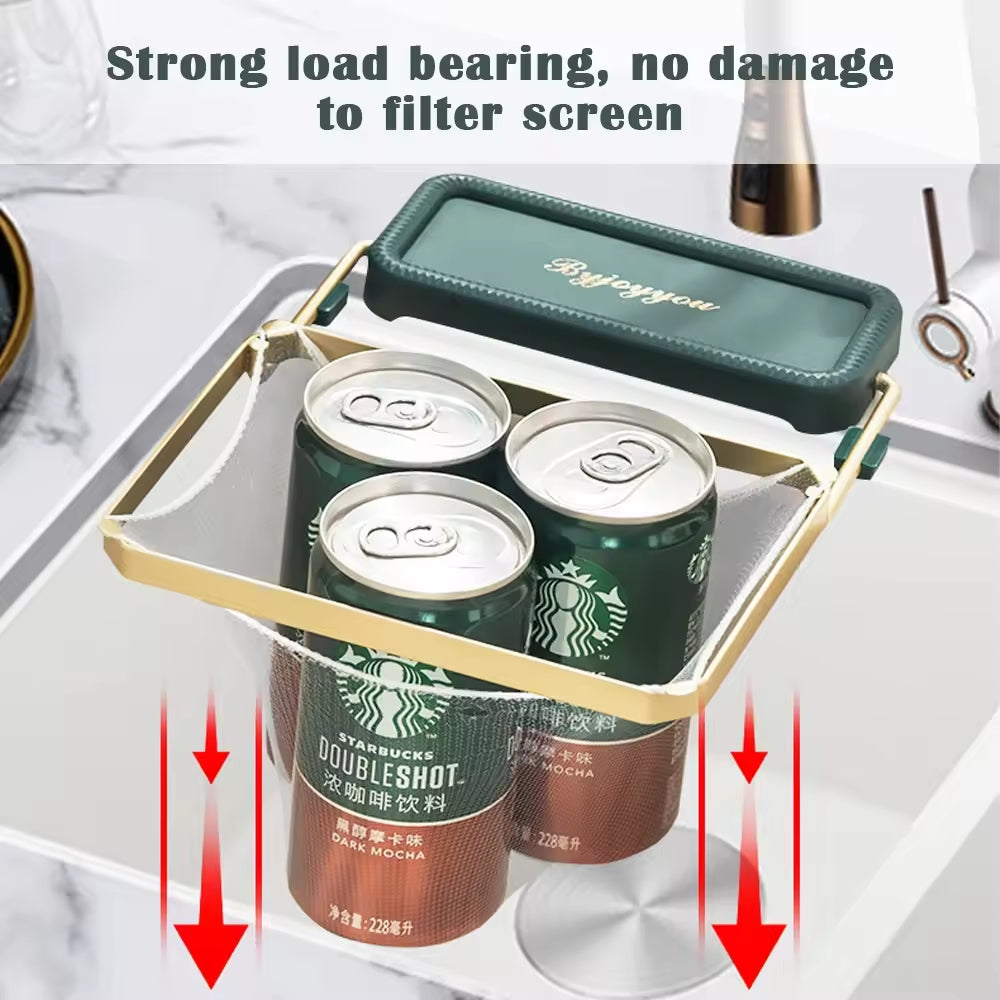 Foldable Sink Strainer + 100 Pcs Filter Set