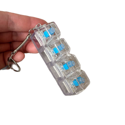 Light-Up Fidget Keyboard Keychain