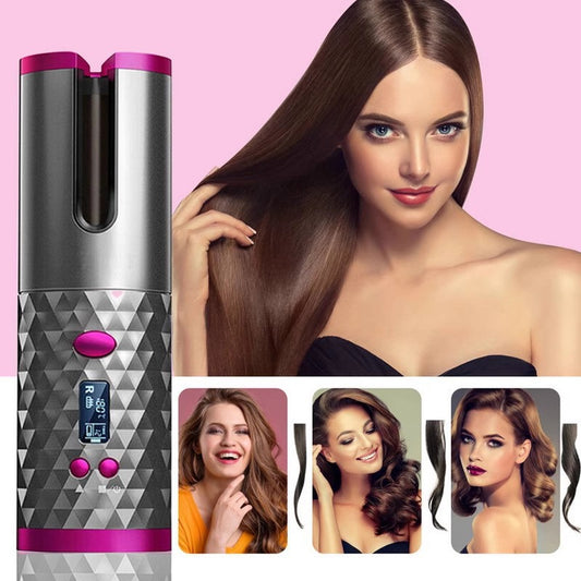 Cordless automatic hair curler with LCD display – Lebanon
