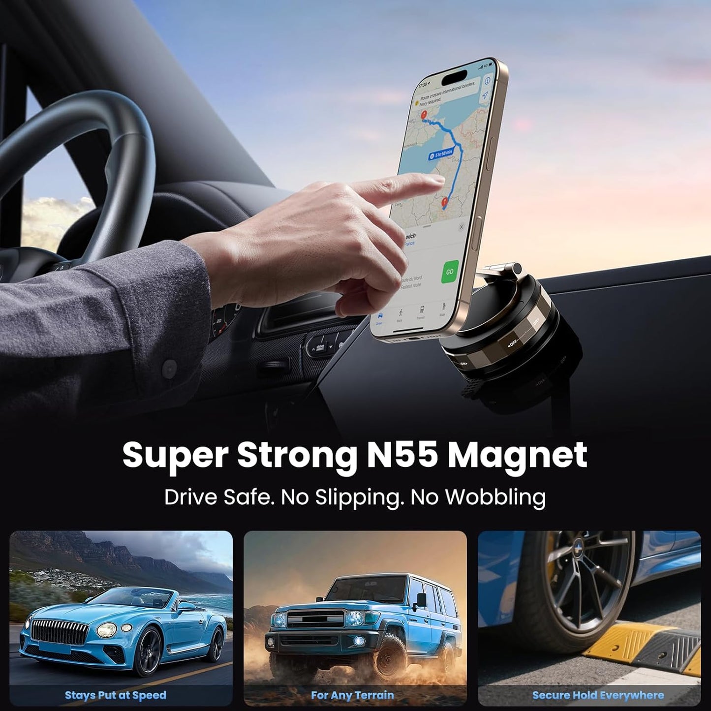 MagLock 360° Car Phone Mount
