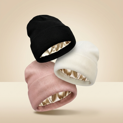 SATIN LINED BEANIE