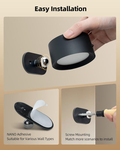 GlowMount Rechargeable Wall Light