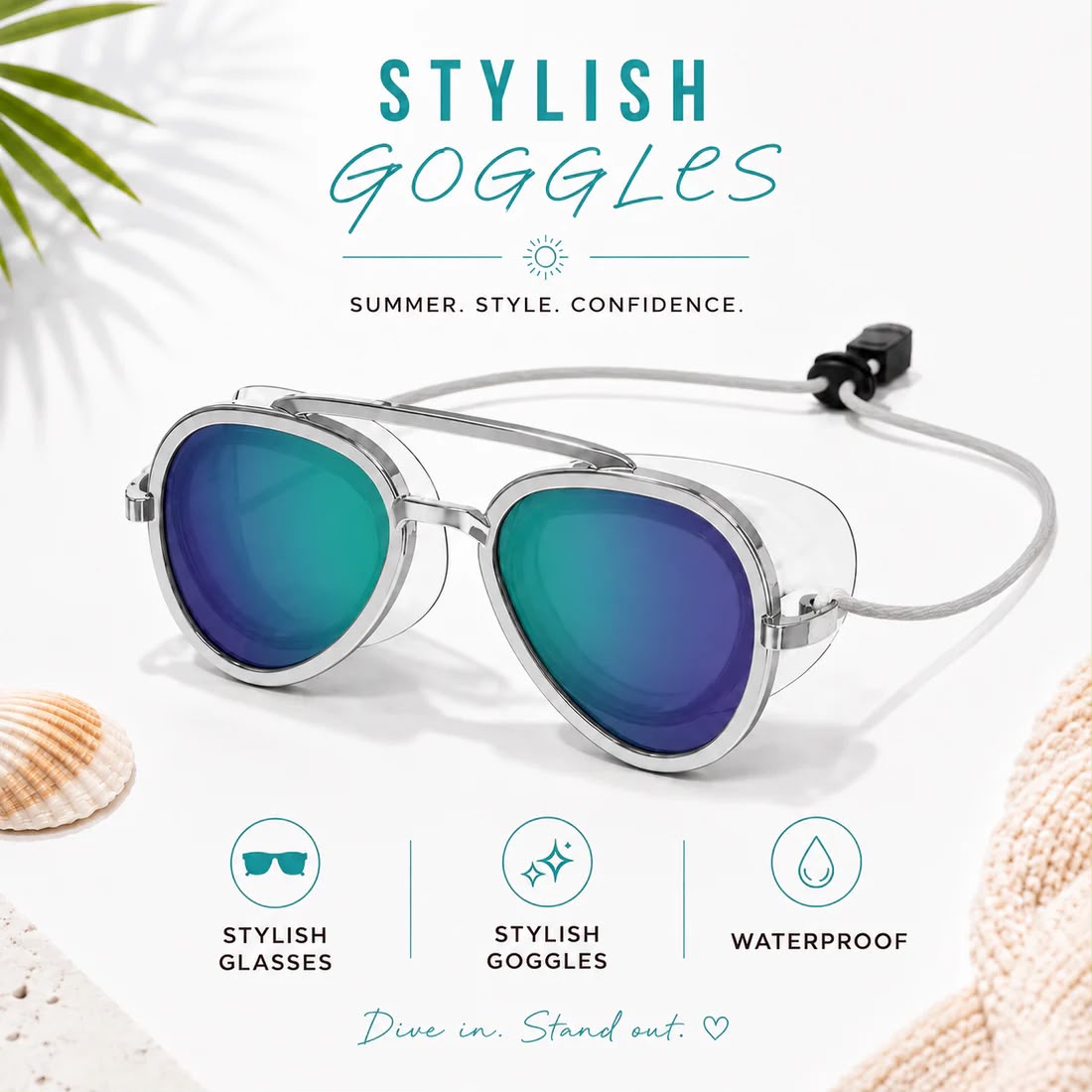 Stylish Tinted Swimming Goggles