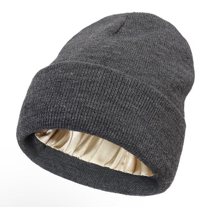 SATIN LINED BEANIE