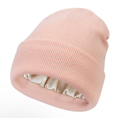 SATIN LINED BEANIE