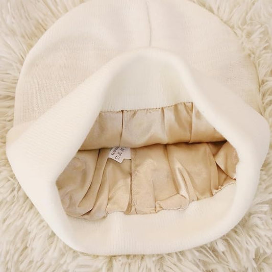 SATIN LINED BEANIE