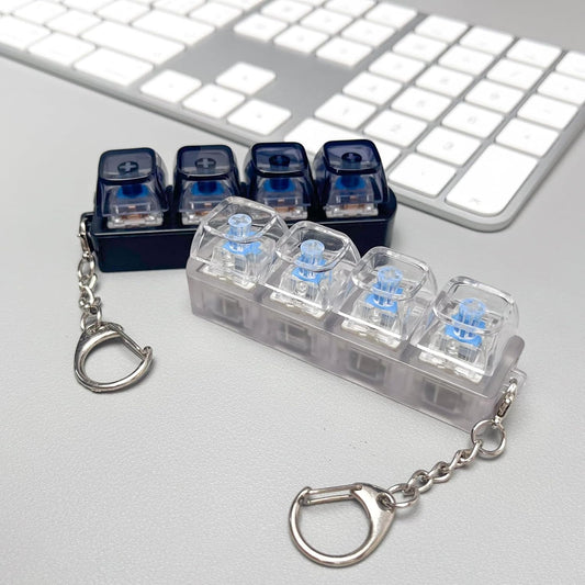Light-Up Fidget Keyboard Keychain