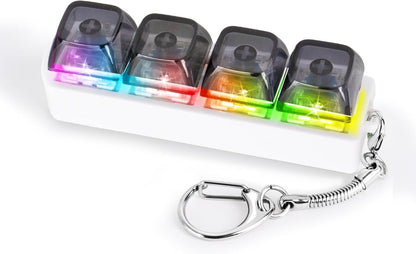 Light-Up Fidget Keyboard Keychain
