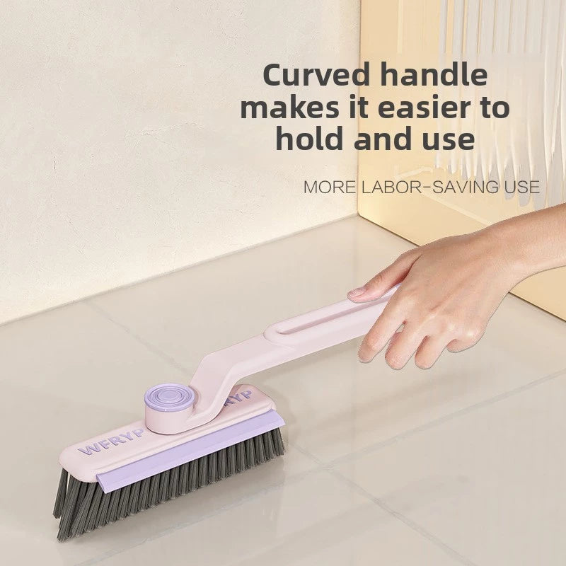 2-in-1 cleaning brush rotating scrubber with hard bristles
