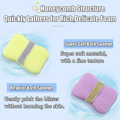 2 PCS Body and Face Sponge